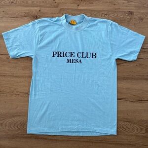 Vintage 80’s Light Blue Price Club Costco Tee
